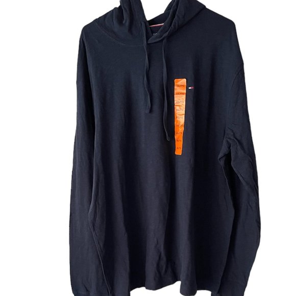 Men's Hoodie with drawstring, Tommy Hilfiger, XXL, Black, NWT - Picture 5 of 6